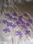Akrylové květiny fialové - malé