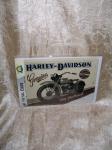 Plechová pohlednice - Harley Davidson