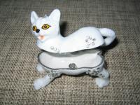 Šperkovnice bílá kočka
