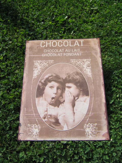 Plechová cedule Chocolat