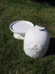 Porcelánový poklop s ptáčky Porcelánový poklop s ptáčky
